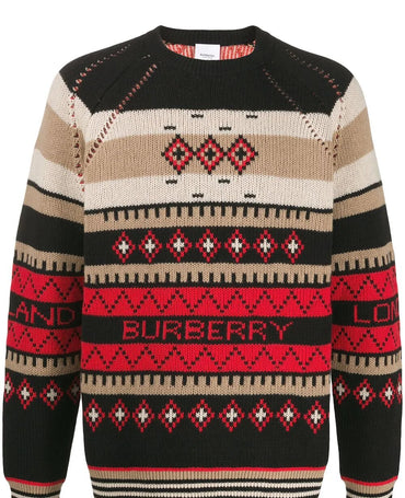 Burberry Instarsia Knit Jumper