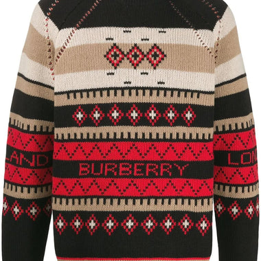 Burberry Instarsia Knit Jumper