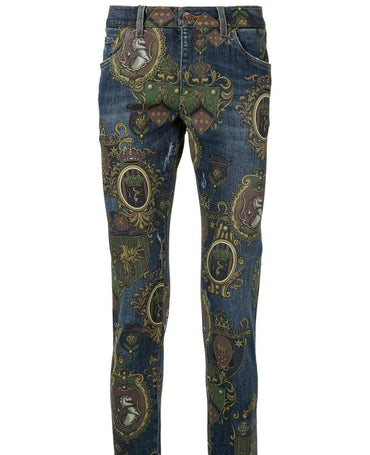 Dolce Gabbana Print Jeans