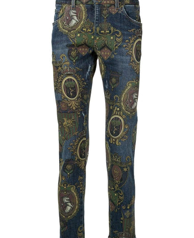 Dolce Gabbana Print Jeans